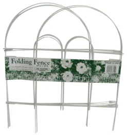 Glamos Wire Products 777009 18" x 10' White Folding Wire Fence (Pack of 12)