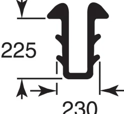 Glazing Channel, Gray Vinyl, 9/32, 5/32 - 7/32-In.