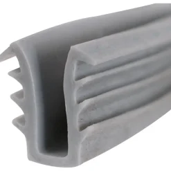 Glazing Channel, Gray Vinyl, 19/64, 15/64 - 9/32-In.
