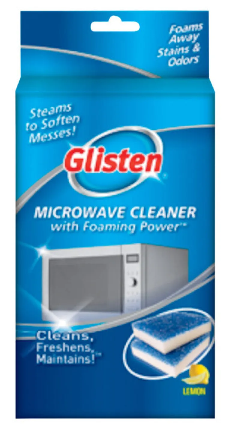 Glisten Lemon Scent Microwave Cleaner 2 pk Sponge