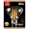 Globe Electric Designer Labo 40 W G40 Decorative Incandescent Bulb E26 (Medium) Amber 1 pk
