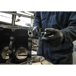 Gloveworks Nitrile Disposable Gloves XX-Large Black Powder Free 100 pk