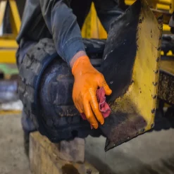 Gloveworks Nitrile Disposable Gloves XX-Large Orange Powder Free 100 pk