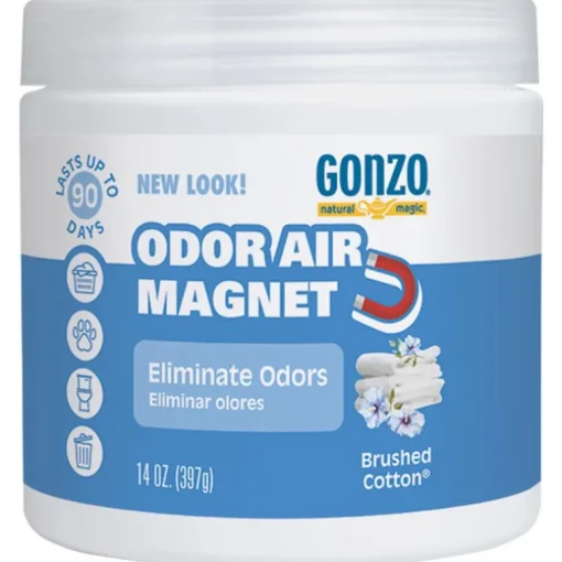 Gonzo Natural Magic Brushed Cotton Scent Odor Absorber 14 oz Gel