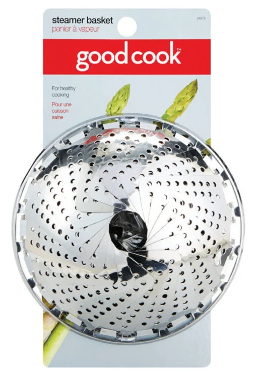 Good Cook Silver Stainless Steel Steamer Basket
