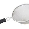 Good Cook Silver/Black Rust-Resistant Cast Aluminum Mesh Strainer 6 L in. with Plastic Handle