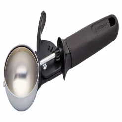 Good Cook Silver/Black Stainless Steel Ice Cream Scoop