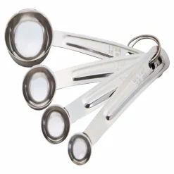 Good Cook Stainless Steel Silver Measuring Spoon Set