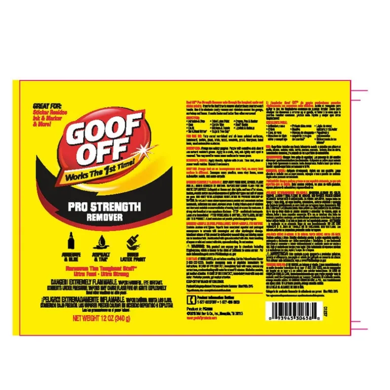 Goof Off Pro Strength Paint Remover 12 oz. (Pack of 6)