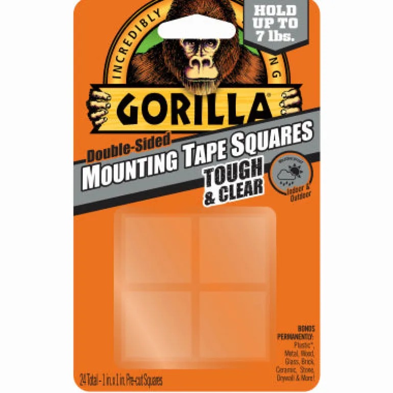 Gorilla 1 in. W x 1 in. L Mounting Squares Clear (Pack of 6)