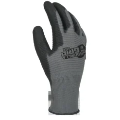 Gorilla Grip Max L Nylon Black/Gray Dipped Gloves