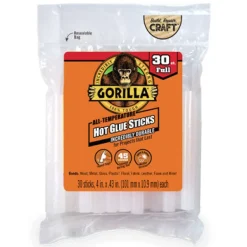 Gorilla High Strength Hot Glue Sticks 30 pc. (Pack of 6)