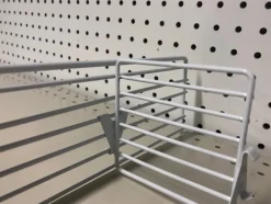 Gray Steel Shelf Divider 3 in. H X 4 in. W 10 pk