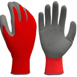 Grease Monkey One Size Fits All Latex Honeycomb Black/Gray Grip Gloves