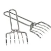 Grill Mark Silver Stainless Steel Meat Claws