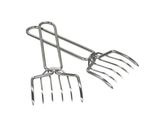 Grill Mark Silver Stainless Steel Meat Claws
