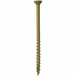 Grip-Rite PrimeGuard Plus Tan Steel Bugle Head Exterior Deck Screw #9 x 3 L in.