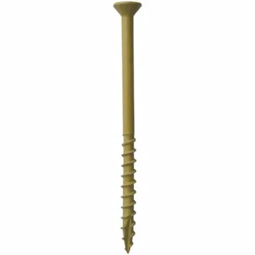 Grip-Rite PrimeGuard Plus Tan Steel Bugle Head Exterior Deck Screw #9 x 3 L in.
