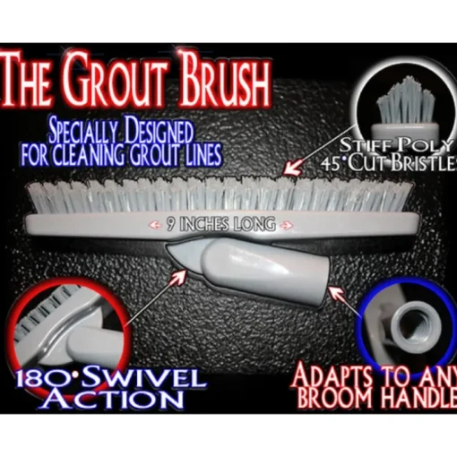 Grout Brush 9 in. W Hard Bristle Plastic Handle Grout Brush