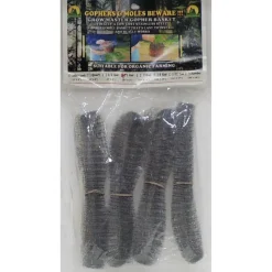 Grow Master Gopher Basket 9 in. W Gray Stainless Steel Plant Support