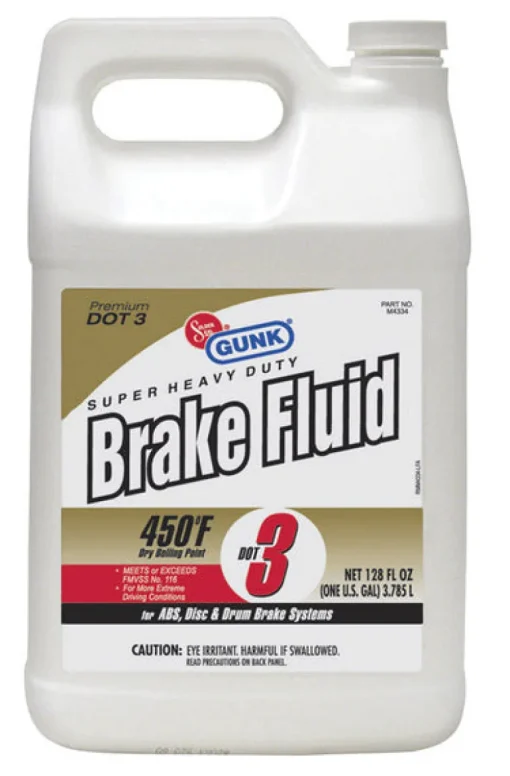 Gunk DOT 3 Brake Fluid 128 oz. (Pack of 4)