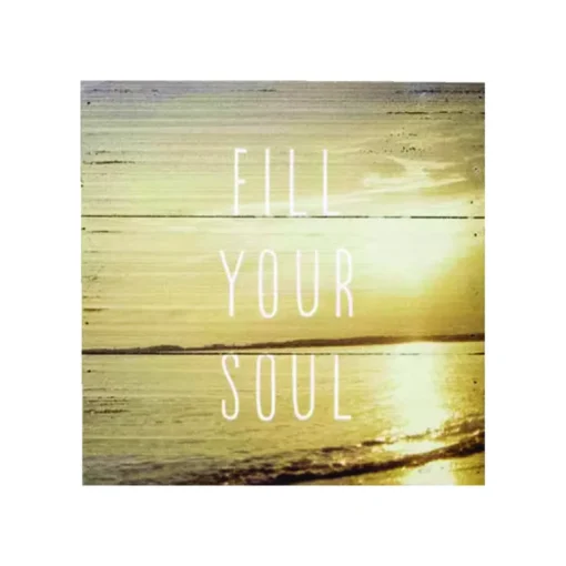 Hallmark Fill Your Soul Plaque Wood 1 pk (Pack of 2)