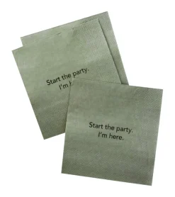 Hallmark Start The Party I'm Here Napkins Paper 2 H x 2 W x 0.75 L in.(Pack of 4)