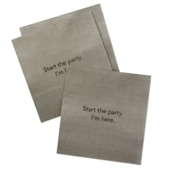 Hallmark Start The Party I'm Here Napkins Paper 2 H x 2 W x 0.75 L in.(Pack of 4)