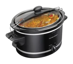 Hamilton Beach 4 qt. Black Metal Slow Cooker