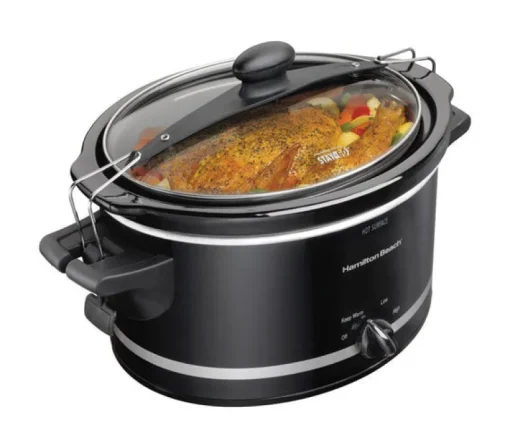 Hamilton Beach 4 qt. Black Metal Slow Cooker