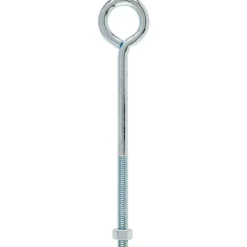 Hampton 3/8 in. x 8 in. L Zinc-Plated Steel Eyebolt Nut Included (Pack of 10)