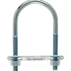 Hampton 5/16 in. x 2 in. W x 3-3/4 in. L Coarse Zinc-Plated Steel U-Bolt (Pack of 10)