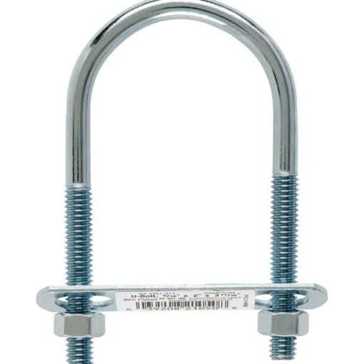 Hampton 5/16 in. x 2 in. W x 3-3/4 in. L Coarse Zinc-Plated Steel U-Bolt (Pack of 10)