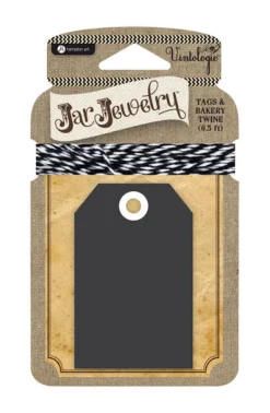 Hampton Art Jar Jewelry Chalkboard Canning Tag 1 pk