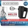 HAND MIXER 5SPD BLK/SLV