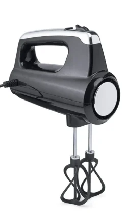 HAND MIXER 5SPD BLK/SLV