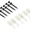 Hangman Bear Claw White Self-Drilling Wall Hangers w/Anchors 100 lb 6 each