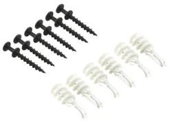 Hangman Bear Claw White Self-Drilling Wall Hangers w/Anchors 100 lb 6 each