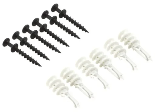 Hangman Bear Claw White Self-Drilling Wall Hangers w/Anchors 100 lb 6 each