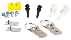 Hangman Silver D-Ring Hanger 100 Lb. 2 Pk