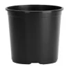 Hc Companies 7 In. H X 6-1/2 In. W X 6.5 In. Dia. Plastic Basic Flower Pot Black (Pack Of 25)