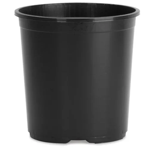 Hc Companies 7 In. H X 6-1/2 In. W X 6.5 In. Dia. Plastic Basic Flower Pot Black (Pack Of 25)