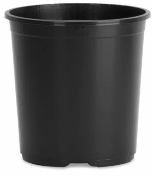 Hc Companies 9 In. H X 10-1/2 In. W X 10.5 In. Dia. Plastic Basic Flower Pot Black (Pack Of 25)