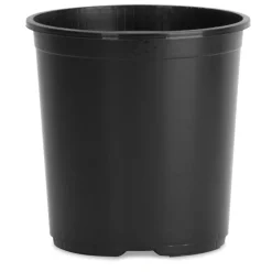Hc Companies 9 In. H X 10-1/2 In. W X 10.5 In. Dia. Plastic Basic Flower Pot Black (Pack Of 25)
