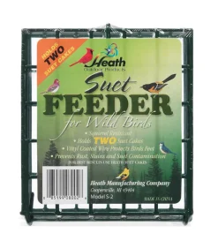 Heath Wild Bird 1 Metal Suet Bird Feeder 2 ports