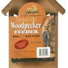 Heath Woodpecker 2 Wood Suet Bird Feeder 2 ports