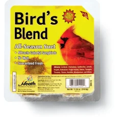 Heath Bird's Blend Songbird Suet Beef Suet 11.25 oz. (Pack of 12)