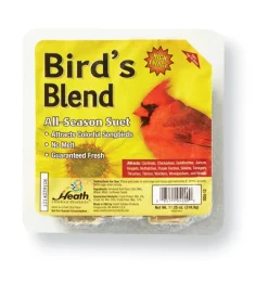 Heath Bird's Blend Songbird Suet Beef Suet 11.25 oz. (Pack of 12)