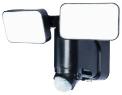 Heath Zenith Motion-Sensing Solar Powered LED Black Security Light