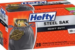 Hefty Tear Resistant Heavy Duty Trash Bags 39 gal. (Pack of 28)